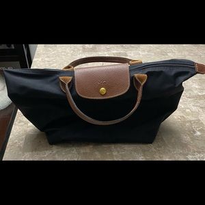 Black and Brown Longchamp bag
